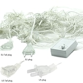 economico Plug in elettrico-luci nette natalizie collegabili 6m * 4m 720 led 8 modalità rete a bassa tensione luci stringa fata stringa netta luci natalizie per cespugli da giardino decorazioni per alberi di natale di nozze
