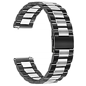 economico Cinturini per orologi Samsung-Cinturino per orologio  per Samsung Watch 3 45mm, Galaxy Wacth 46mm, Gear S3 Classic / Frontier, Gear 2 Neo Live Acciaio inossidabile Sostituzione Cinghia 22mm Lavoro Chiusura classica Polsino