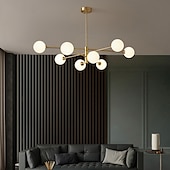 voordelige Spoetnik-ontwerp-90 cm led kroonluchter nordic style spoetnik design hanglamp cluster design aluminium cluster moderne industriële gegalvaniseerde geverfde afwerkingen 110-120v 220-240v