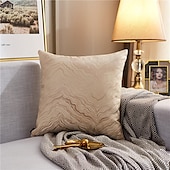 baratos Textured lance travesseiros-Almofadas decorativas textura cor combinando linha dourada jacquard bordado capa de almofada sala de estar quarto sofá capa de almofada almofada ao ar livre para sofá cama cadeira
