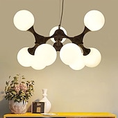 economico Lampadari-75 cm sputnik design lampadario lampada a sospensione stile nordico design a grappolo argento metallo nero finiture verniciate elettrolitiche 110-120 v 220-240 v