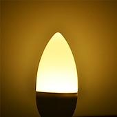 halpa LED-kynttilälamput-10kpl e14 3w led kynttilälamppu kynttilänjalka kattokruunu lamppu koriste valo lämmin valkoinen viileä valkoinen c35 c35l himmeä 220-240v