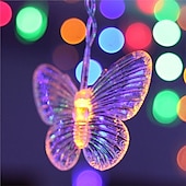 preiswerte Stecker Lichterketten-elegante Hochzeitsempfangsparty 3,5 m LED-Lichterkette in Schmetterlingsform 96 LED-Eiszapfen-Lichtervorhang Weihnachtshochzeit Feiertagsschlafzimmer-Dekorationslampe 110 V 220 V EU-Stecker US-Stecker