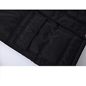 cheap Men&#039;s Downs &amp; Parkas-Men&#039;s Winter Coat Winter Jacket Puffer Jacket Quilted Jacket Camping &amp; Hiking Warm Winter Solid Color Bright Black Black Puffer Jacket