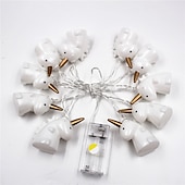 olcso Elemmel működő-1,5 m 10leds egyszarvú mese girland húrlámpák akkumulátoros működés karácsonyi húrlámpák ünnep esküvői party családi gyerekek hálószoba dekoráció szállítás akkumulátor nélkül