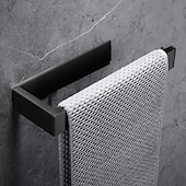 cheap Bathroom Accessory Set-Bathroom Accessory Set, Self-adhesive Matte Black Stainless Steel Hardware Include Robe Hook, Towel Bar, Towel Holder, Toilet Paper Holder,for Home and Hotel