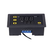 お買い得  水槽ヒーター＆温度計-温度計センサー、温度コントローラーサーモスタットデュアルLEDデジタル温度レギュレーター検出器温度計ヒートクーラー