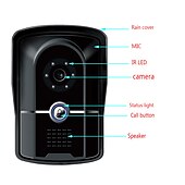 cheap Video Door Phone Systems-WIFI / Wired &amp;amp; Wireless Recording Snapshot wiht Motion Detect 7inch Monitor Video Intercoms Home Security System Video Doorbell Door phone with 1080P camera Multi-language support Tuay APP