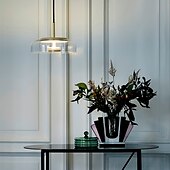 abordables Luces de isla-23 cm diseño único estilo nórdico colgante de luz de vidrio moda electrochapado estilo nórdico moderno 110-120v 220-240v