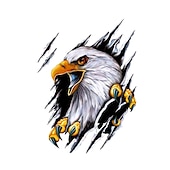 cheap Car Body Decoration &amp; Protection-Car Stickers Decor Motorcycle Decals Eagle Decorative Accessories Creative Sunscreen Waterproof PVC Car Stickers Individuality Door Stickers  Full Car Stickers Animal 3D Stickers