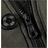 baratos Casacos &amp; Sobretudos para Homem-Homens Casaco de inverno Jaqueta de Inverno Estilo Clássico Acampar e Caminhar Quente Zíper Bolsos Preto Caqui Verde Tropa Azul Escuro Casaco puffer