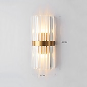 levne Křišťálová nástěnná svítidla-křišťálové kreativní moderní nástěnné lampy v severském stylu nástěnné svítidla ložnice jídelna ocelové nástěnné světlo 110-120v 220-240v