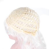 זול פאות היסטוריות-פאה שואגת פאה קוספליי פאה סינתטית פאה קוספליי פאה מארי אנטואנט מתולתל מתולתל פאה מהמאה ה-18 פאת שיער סינטטי לבן באורך בינוני פאת קרנבל לבנה של קליפורניה