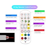 economico Controllo WiFi e musica-luci di striscia led controllo app bluetooth 20m 66ft 600leds / 15m 49ft450leds rgb cambia colore smd5050 sincronizzazione musicale flessibile per la casa cucina decorazione tv