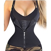 お買い得  ヨガシェイプウェア-女性 ネオプレンタンクトップ ウエスト引き締めベスト ホットスウェットワークアウトタンクトップスリミングベスト おなかコントロール 痩身 減量 ために ジムトレーニング エクササイズ＆フィットネス ビクラム
