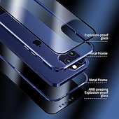 Χαμηλού Κόστους iPhone Θήκες-Θήκη τηλεφώνου για iPhone 16 iPhone 15 Pro Max Plus iPhone 14 13 12 11 Pro Max Plus Mini Μαγνητική Πρόσφυση Πλήρης Προστατευτική Διπλής Όψης Αντίσταση Θερμότητας