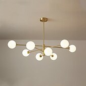 voordelige Spoetnik-ontwerp-90 cm led kroonluchter nordic style spoetnik design hanglamp cluster design aluminium cluster moderne industriële gegalvaniseerde geverfde afwerkingen 110-120v 220-240v