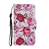 رخيصةأون جرابات آيفون-هاتف غطاء من أجل ايفون 16 آيفون 15 برو ماكس بلس iPhone 14 13 12 11 Pro Max Plus X XR XS حافظة بطاقة المحفظة غطاء الوجه مغناطيس ضد الصدمات كارتون قطة زهرة الأزهار TPU جلد PU