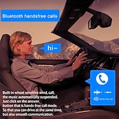 cheap Bluetooth Car Kit/Hands-free-Bluetooth Car Kit - Handsfree Speaker &amp; MP3 Wireless Receiver for Music Streaming and Calls, 3.5mm AUX &amp; 5V/2.1A USB Car Charger