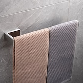 economico Set di accessori da bagno-accessorio hardware per il bagno porta carta igienica / porta accappatoio e asta singola per bagno in acciaio inossidabile a parete argento spazzolato 4 pezzi / 3 pezzi / 1 pezzo