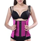 お買い得  ヨガシェイプウェア-女性 ネオプレンタンクトップ ウエスト引き締めベスト ホットスウェットワークアウトタンクトップスリミングベスト おなかコントロール 痩身 減量 ために ジムトレーニング エクササイズ＆フィットネス ビクラム
