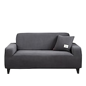 baratos Cobertura de Sofa-capa de sofá capa de sofá jacquard elástico secional poltrona sofá de dois lugares 4 ou 4 ou 3 lugares em forma de l bordô vermelho branco cinza preto liso cor sólida macio durável lavável