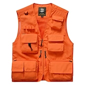 preiswerte Westen-Herren Anglerweste Weste für Wanderer Ärmellos Weste / Fahrradweste Shirt Außen Windundurchlässig Atmungsaktiv Rasche Trocknung Leicht Sommer Polyester Saphir Marineblau gelb fluoreszierend Angeln