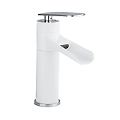 cheap Classical-Bathroom Sink Faucet,Rotatable Electroplated Centerset Single Handle One Hole Bath Taps with Hot and Cold Switch
