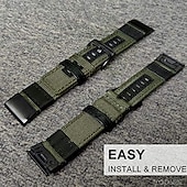 abordables Correas de reloj Garmin-Ver Banda para Garmin Fenix Quatix 7X 6X 5X Plus 3 HR Sapphire Instinct 2X Solar Enduro Tactix 7 Pro Descent Mk2i Mk2 D2 Bravo Charlie Delta PX Nailon Reemplazo Correa Ajuste rápido 26 mm Transpirable