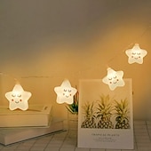 cheap Battery String Lights-Star Fairy Tale String Lights 1.5M 10LEDs 3M 20LEDs Battery Powered  Birthday Party Children's Room Decoration Lights Delivery Without Battery