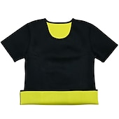 economico T-shirt e canotte attive da uomo-Da uomo Modellatore del corpo Camicia da ginnastica in vita Dimagrante Perdita di peso Effetto sudorazione Per Allenamento in Palestra Esercizio &amp; Fitness Corsa