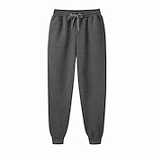 economico Pantaloni della tuta-Per uomo Pantaloni in pile Pantaloni della tuta Pareggiatore Design elastico con coulisse Informale Sportivo Giornaliero Comfort Morbido Tinta unica blu navy Aalbicocca Verde S M L