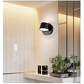 economico Luci da parete-Lightinthebox applique da parete per interni a doppia faccia che emette luce led dimmerabile lampada da parete girevole nordico moderno creativo camera da letto comodino hotel soggiorno ac110-240v