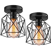 abordables Luminaires de Plafond Simplicité-14cm LED pendentif lumière porche lumière couloir couloir encastré lumières métal noir pays 110-120v 220-240v