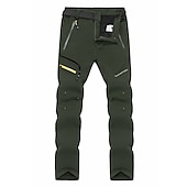 economico Pantaloni e pantaloncini-Per uomo Pantaloni da escursione Pantaloni foderati in pile Pantaloni impermeabili Inverno Esterno Tenere al caldo Antivento Traspirante Asciugatura rapida Pantalone / Sovrapantaloni Pantaloni Nero