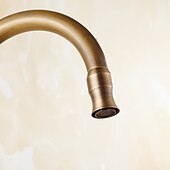 economico Rubinetti per lavello-rubinetto da cucina, ottone antico monocomando un foro beccuccio standard centerset rubinetti da cucina girevoli contemporanei con interruttore freddo e caldo