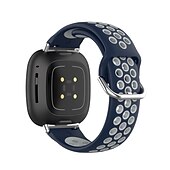 お買い得  Fitbitウォッチバンド-スマートウォッチバンド と互換性があります Fitbit Versa 4 Sense 2 Versa 3 Sense 合金 シリコーン スマートウォッチ ストラップ 弾性ある 調整可 ステンレス鋼のバックル スポーツバンド 置換 リストバンド