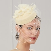 preiswerte Faszinator-Federn Netz Pillbox Fascinator Hüte Kopfbedeckungen mit Federkappe Blume 1 Stück Hochzeit Pferderennen Damen Tag Kopfschmuck um Eindruck zu hinterlassen Renntag Kleid
