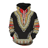 voordelige Patriottisch-Amerikaanse Indiaan Afrikaanse Dashiki Trui met capuchon Harajuku Grafisch Kawaii Voor Voor heren Dames Volwassenen Halloween 3D afdrukken Vakantie Halloween