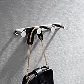 cheap Robe Hooks-Robe Hooks New Design Contemporary Stainless Steel Material Bathroom Wall Mounted 3 or 4 or 5 or 6 Hooks Silvery 1pc