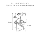 cheap Shower Faucets-Shower Faucet Set - Handshower Included pullout Vintage Style / Country Antique Brass Mount Outside Ceramic Valve Bath Shower Mixer Taps