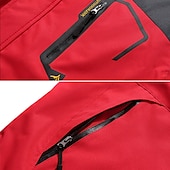 preiswerte Sportjacke-Herren Hoodie-Jacke Wanderjacke Skijacke Winter Draussen Winter Draussen Volltonfarbe warm halten Wasserdicht Windundurchlässig Fleece-Futter Oberbekleidung Windjacken Mantel Campen und Wandern Jagd