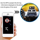 voordelige Head-up display-ZIQIAO 6 inch(es) Head Up Display GPS / Vouwbaar / Multifunctioneel display voor Automatisch / Bus / Truck Weergave KM / h MPH / ABS kunststof
