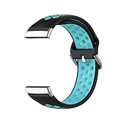 お買い得  Fitbitウォッチバンド-スマートウォッチバンド と互換性があります Fitbit Versa 4 Sense 2 Versa 3 Sense 合金 シリコーン スマートウォッチ ストラップ 弾性ある 調整可 ステンレス鋼のバックル スポーツバンド 置換 リストバンド