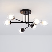 ieftine Design Glob-58cm plafon cu LED nordic design sputnik design negru aur glob design candelabru sticlă metal stil artistic sputnik vopsit industrial finisaje stil nordic artistic 110-120v 220-240v