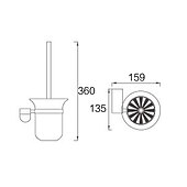 cheap Toilet Brush Holder-Toilet Brush Holder New Design / Creative Contemporary / Modern Stainless Steel / Zinc Alloy / Metal 1pc - Bathroom Wall Mounted