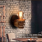 billige Vegglamper for innendørsbruk-lightinthebox antikk harpiks knyttneve vegglampe europeisk bar restaurant kafé dekorativ vegglampe venstre hånd høyre vegglampe juledekorasjon ac110v ac220v