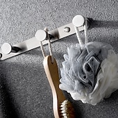 preiswerte Kleiderhaken-Kleiderhaken Neues Design Edelstahl Badregal mit 3 oder 4 oder 5 oder 6 Haken Wandmontage Silber gebürstet 1St