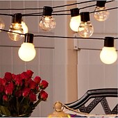 voordelige Plug String Lights-3m 10leds festoen led globe led flexibele string licht fee lamp kerst fee string licht guirlande tuin patio tuin decoratie vakantie buitenverlichting eu us plug ac110v 120v 220v 230v 240v