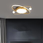 billige Taklamper med dimming-50/60 cm ledet taklampe gull planet design moderne geometriske former innfelt lys metallmalte overflater juledekorasjon 110-120v 220-240v